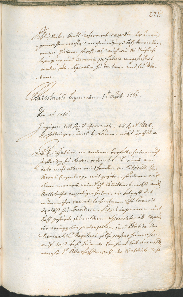 Civic Archives of Bozen-Bolzano - BOhisto Ratsprotokoll 1759/62 