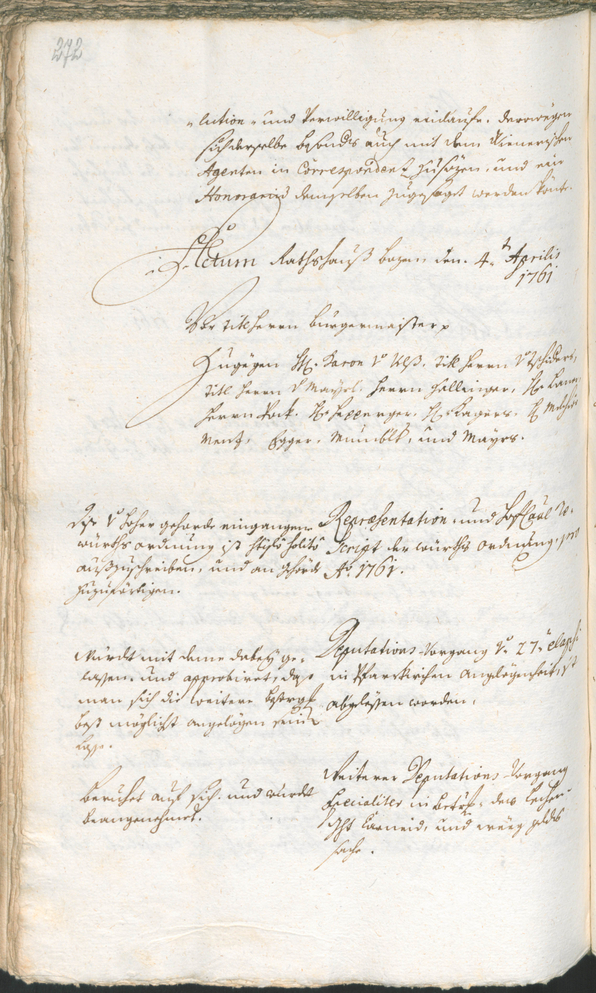 Archivio Storico della Città di Bolzano - BOhisto protocollo consiliare 1759/62 