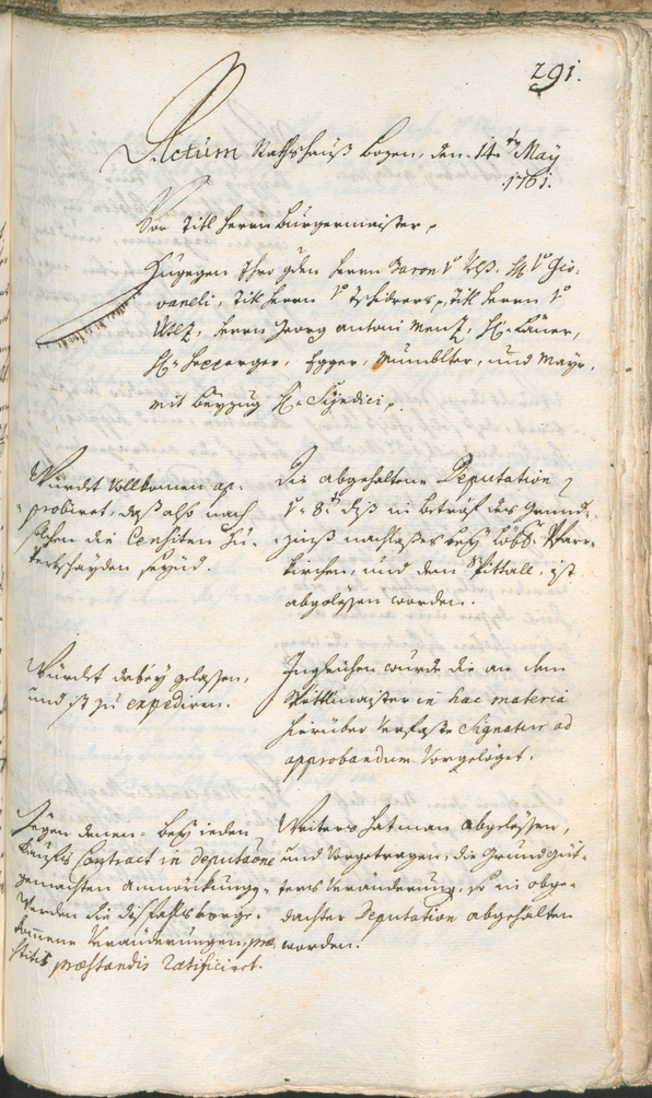 Civic Archives of Bozen-Bolzano - BOhisto Ratsprotokoll 1759/62 