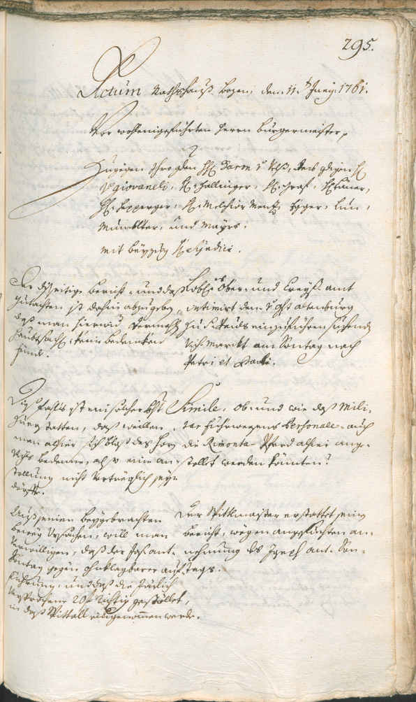 Archivio Storico della Città di Bolzano - BOhisto protocollo consiliare 1759/62 