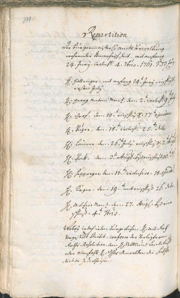 Civic Archives of Bozen-Bolzano - BOhisto Ratsprotokoll 1759/62 