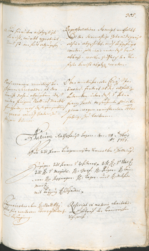 Civic Archives of Bozen-Bolzano - BOhisto Ratsprotokoll 1759/62 