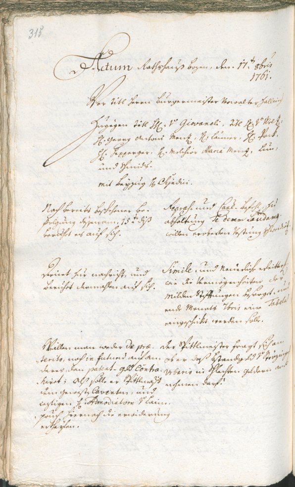 Civic Archives of Bozen-Bolzano - BOhisto Ratsprotokoll 1759/62 