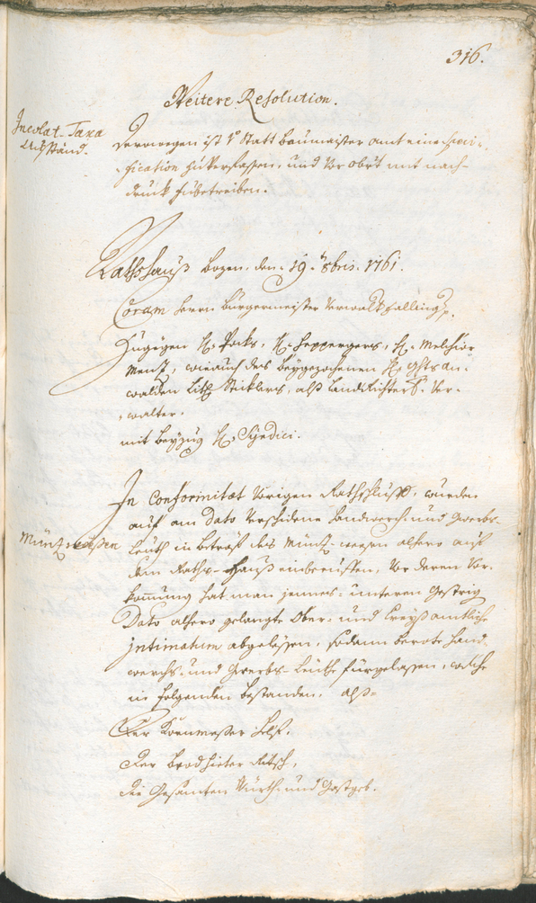 Civic Archives of Bozen-Bolzano - BOhisto Ratsprotokoll 1759/62 