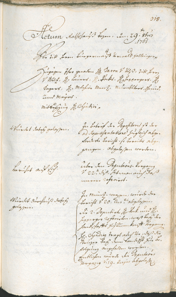 Civic Archives of Bozen-Bolzano - BOhisto Ratsprotokoll 1759/62 