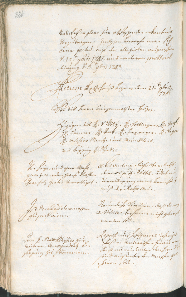 Civic Archives of Bozen-Bolzano - BOhisto Ratsprotokoll 1759/62 