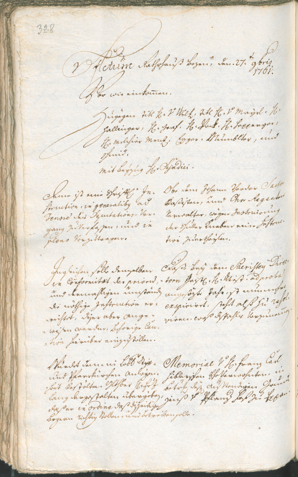 Civic Archives of Bozen-Bolzano - BOhisto Ratsprotokoll 1759/62 