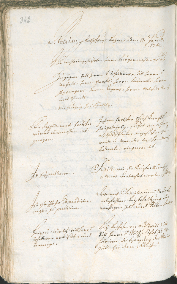 Archivio Storico della Città di Bolzano - BOhisto protocollo consiliare 1759/62 