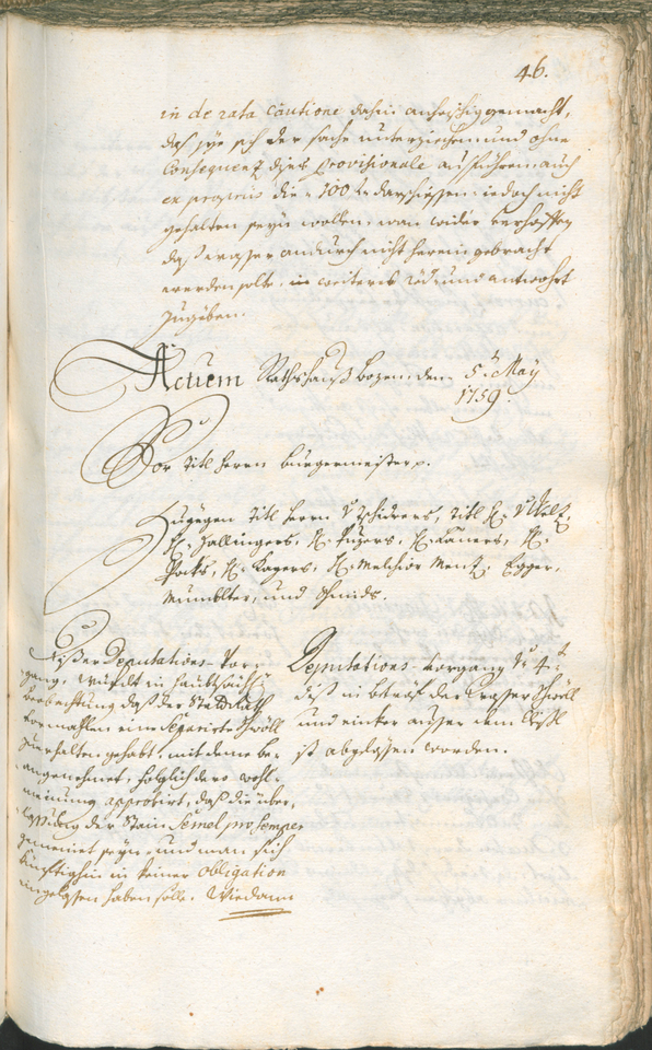 Civic Archives of Bozen-Bolzano - BOhisto Ratsprotokoll 1759/62 