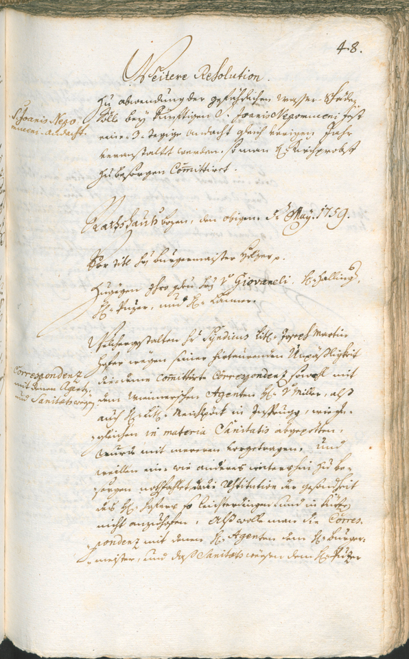 Civic Archives of Bozen-Bolzano - BOhisto Ratsprotokoll 1759/62 