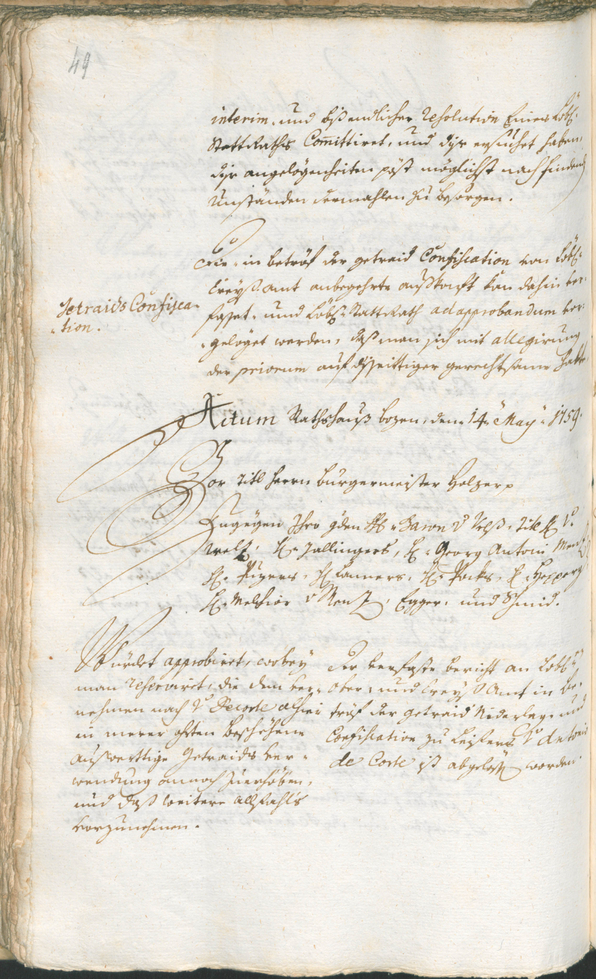 Civic Archives of Bozen-Bolzano - BOhisto Ratsprotokoll 1759/62 