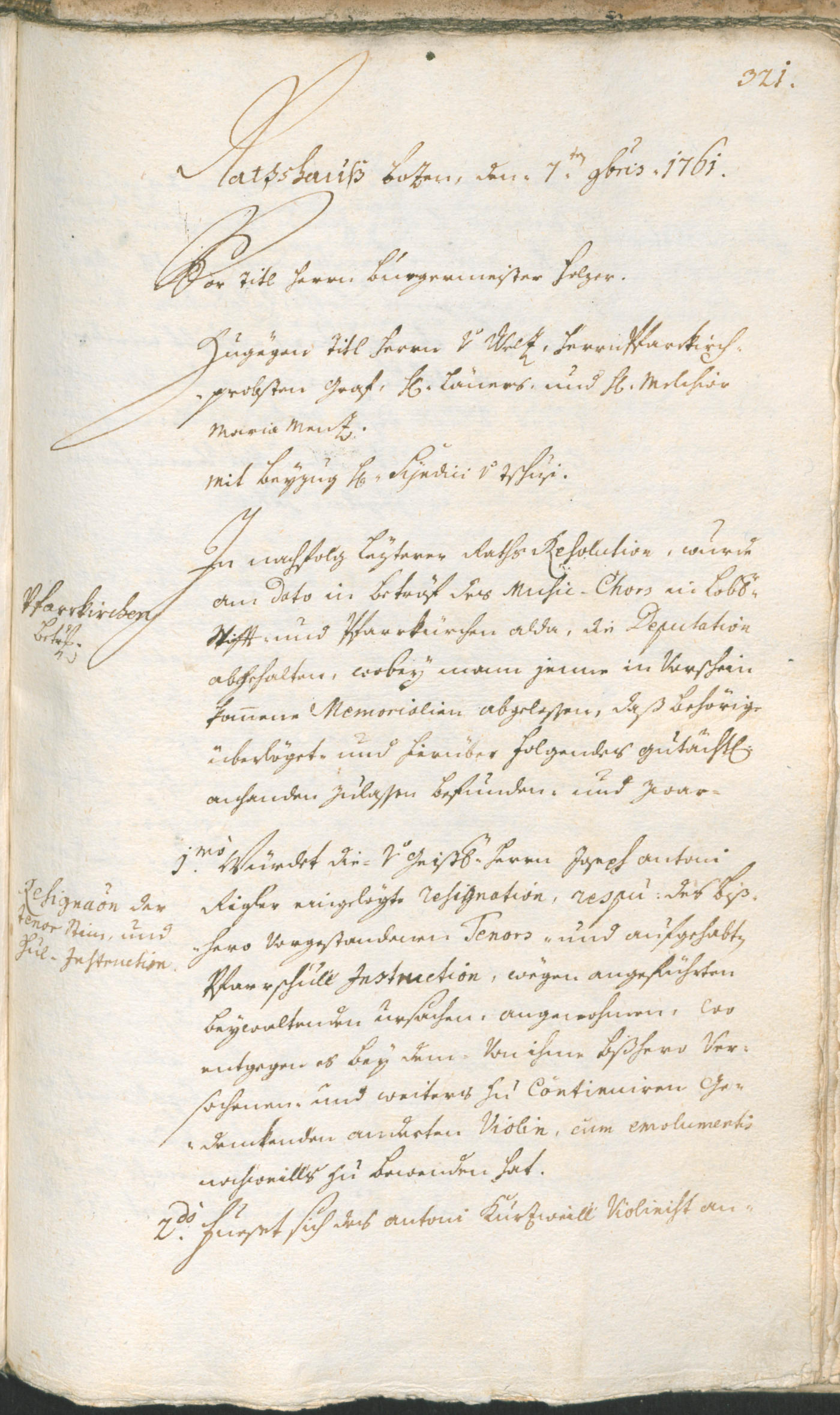 Stadtarchiv Bozen - BOhisto Ratsprotokoll 1759/62 