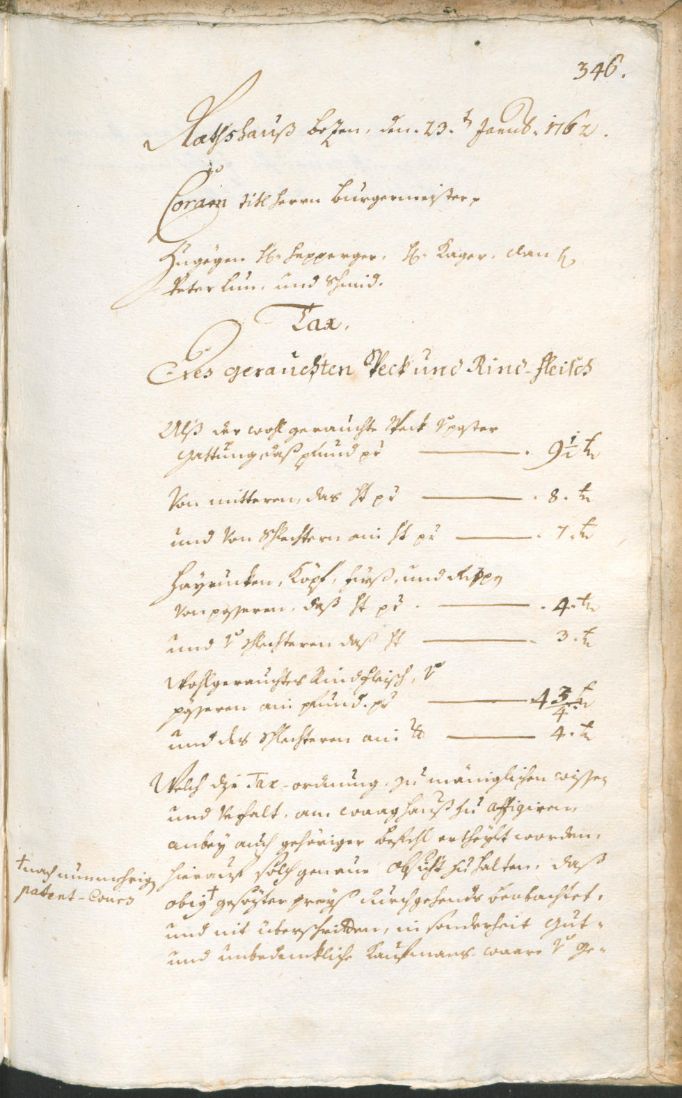 Civic Archives of Bozen-Bolzano - BOhisto Ratsprotokoll 1759/62 