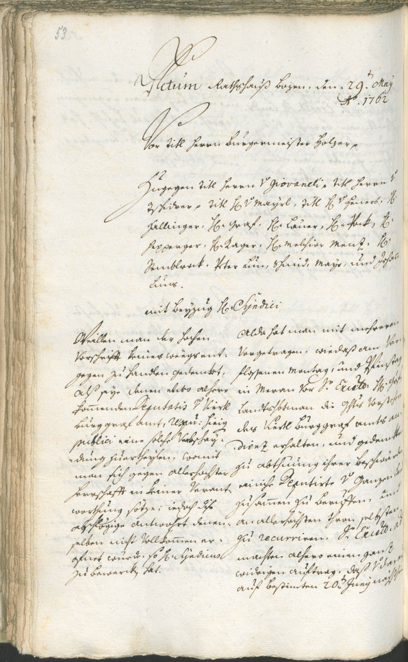 Archivio Storico della Città di Bolzano - BOhisto protocollo consiliare 1762/65 