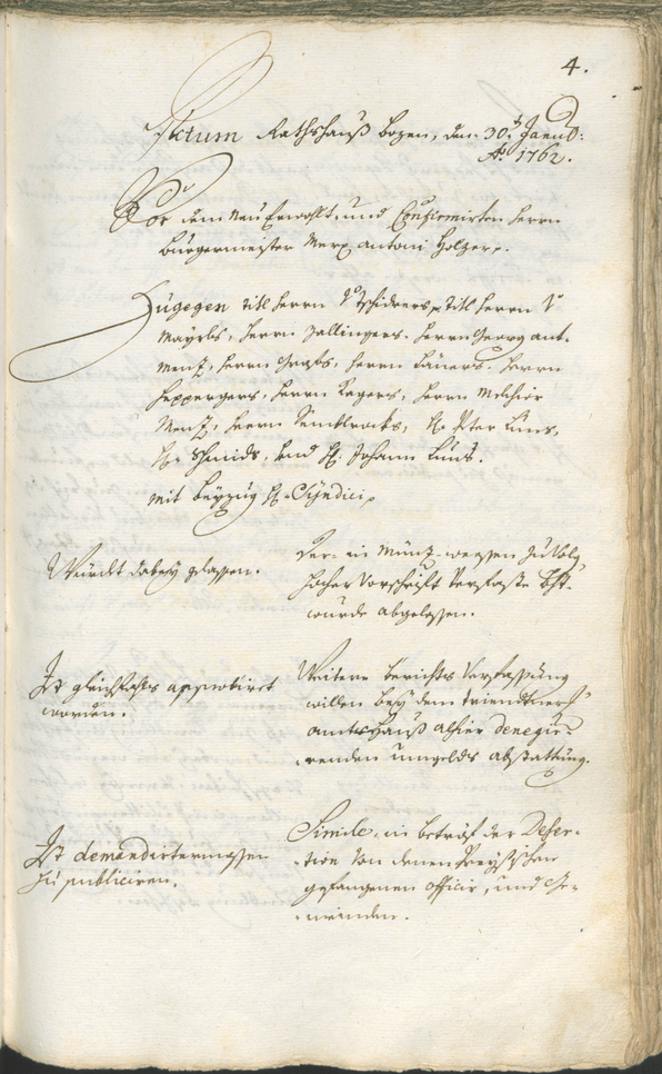 Civic Archives of Bozen-Bolzano - BOhisto Ratsprotokoll 1762/65 