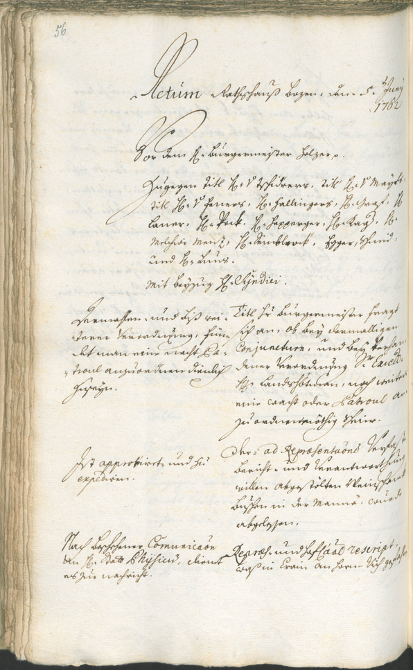 Civic Archives of Bozen-Bolzano - BOhisto Ratsprotokoll 1762/65 