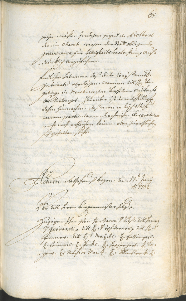 Civic Archives of Bozen-Bolzano - BOhisto Ratsprotokoll 1762/65 