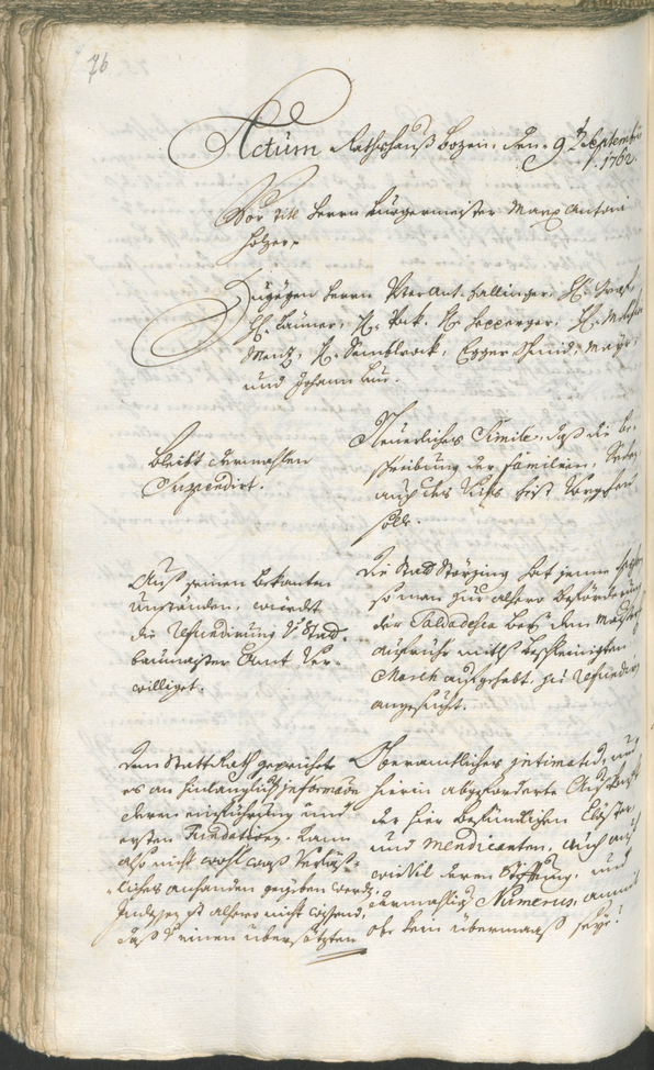 Civic Archives of Bozen-Bolzano - BOhisto Ratsprotokoll 1762/65 