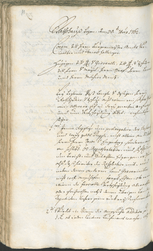 Archivio Storico della Città di Bolzano - BOhisto protocollo consiliare 1762/65 