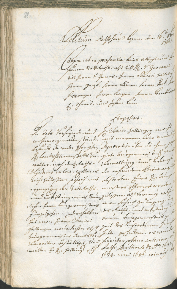 Archivio Storico della Città di Bolzano - BOhisto protocollo consiliare 1762/65 