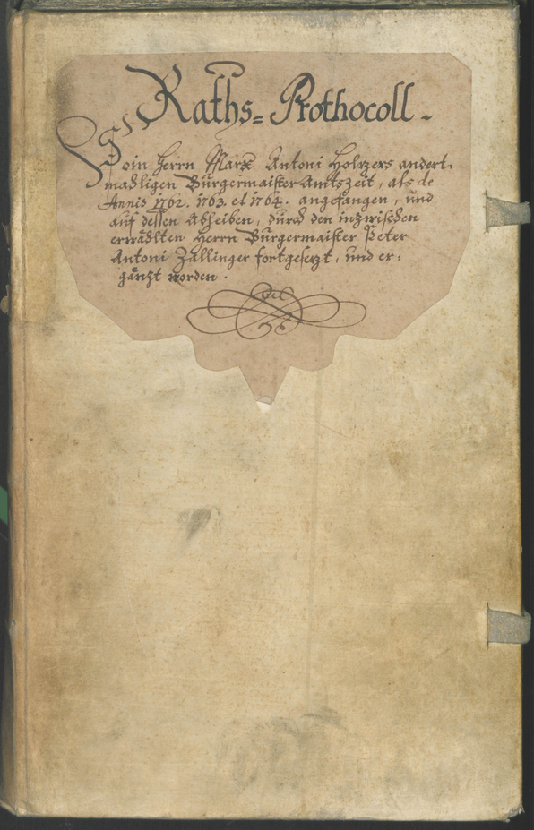 Stadtarchiv Bozen - BOhisto Ratsprotokoll 1762/65 