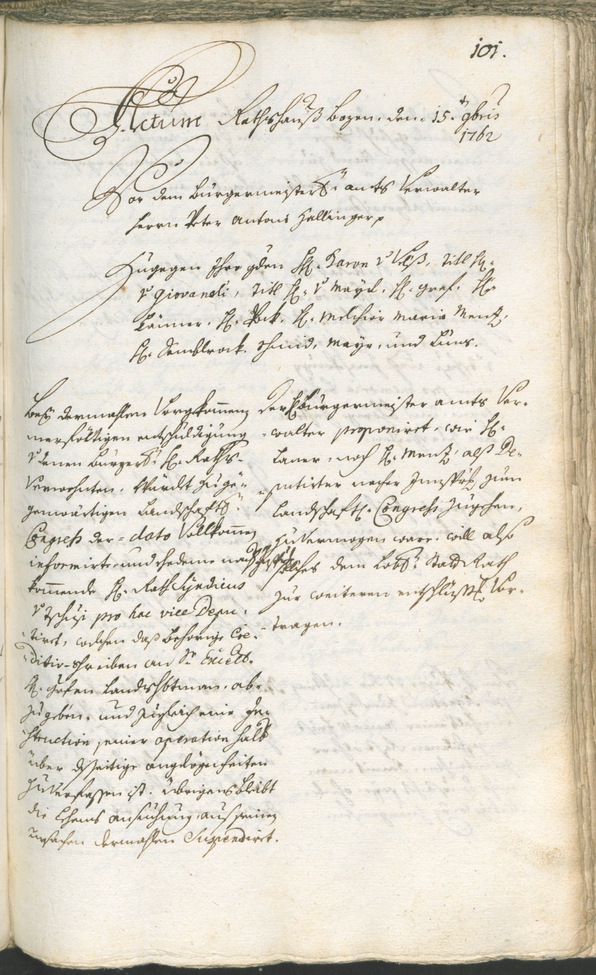 Civic Archives of Bozen-Bolzano - BOhisto Ratsprotokoll 1762/65 