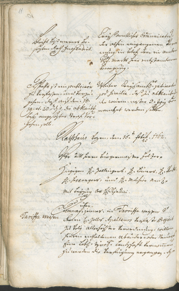 Civic Archives of Bozen-Bolzano - BOhisto Ratsprotokoll 1762/65 