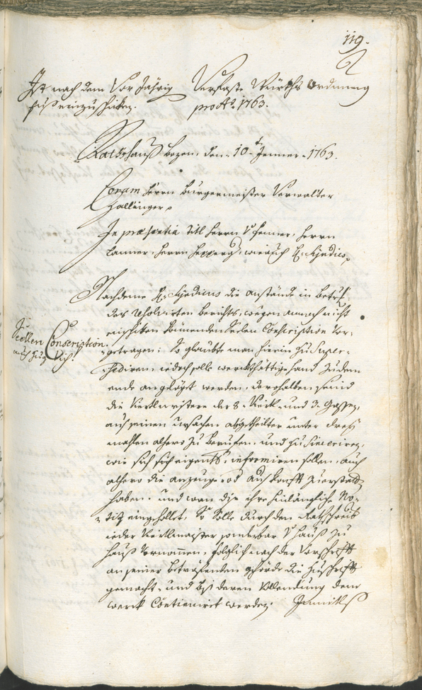 Archivio Storico della Città di Bolzano - BOhisto protocollo consiliare 1762/65 