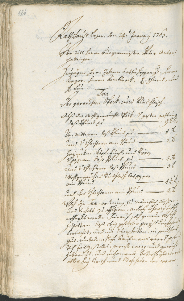 Civic Archives of Bozen-Bolzano - BOhisto Ratsprotokoll 1762/65 