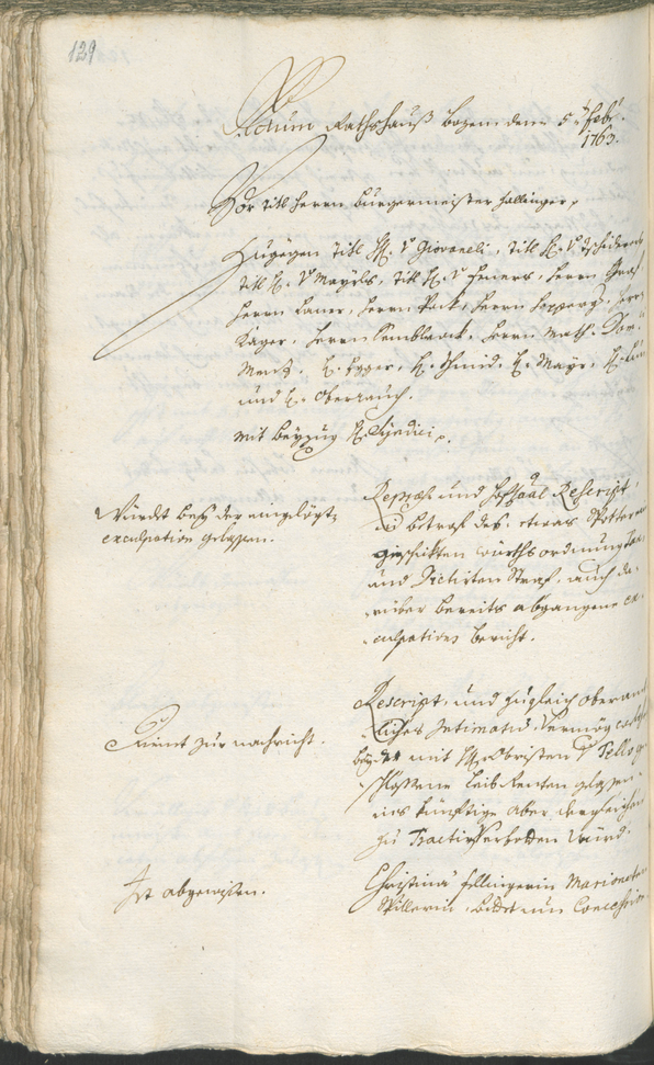 Civic Archives of Bozen-Bolzano - BOhisto Ratsprotokoll 1762/65 