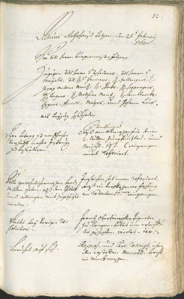 Civic Archives of Bozen-Bolzano - BOhisto Ratsprotokoll 1762/65 