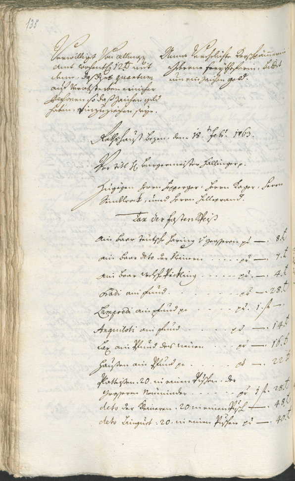 Archivio Storico della Città di Bolzano - BOhisto protocollo consiliare 1762/65 