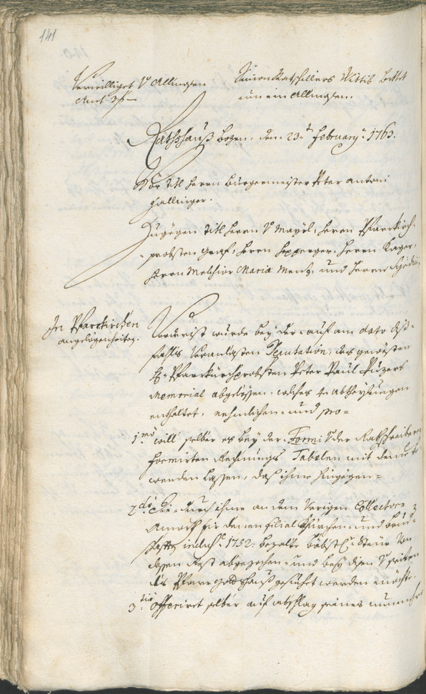 Civic Archives of Bozen-Bolzano - BOhisto Ratsprotokoll 1762/65 