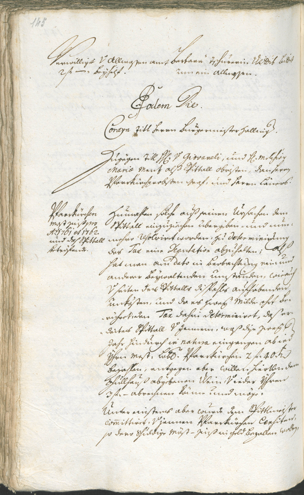 Archivio Storico della Città di Bolzano - BOhisto protocollo consiliare 1762/65 