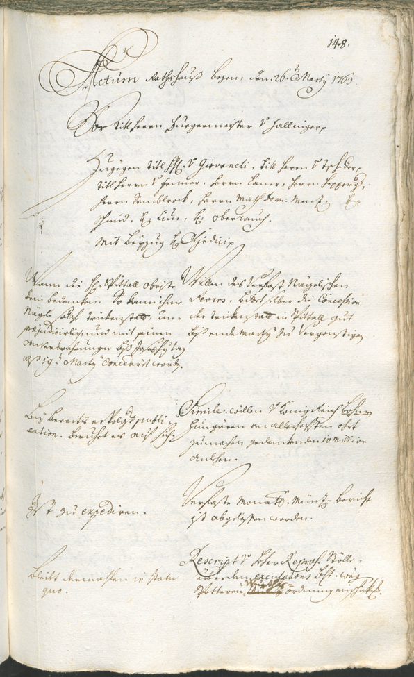 Archivio Storico della Città di Bolzano - BOhisto protocollo consiliare 1762/65 