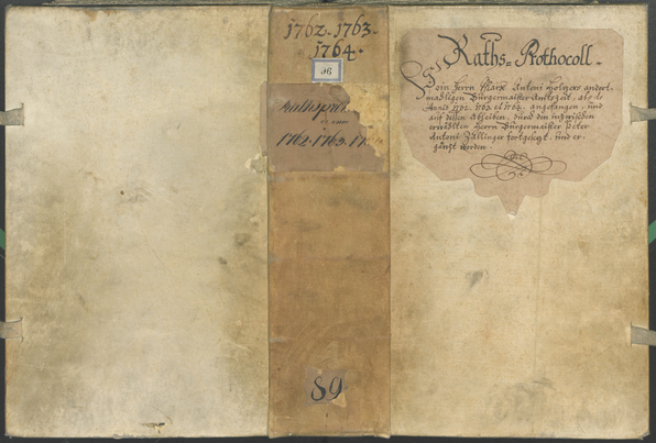 Archivio Storico della Città di Bolzano - BOhisto protocollo consiliare 1762/65 