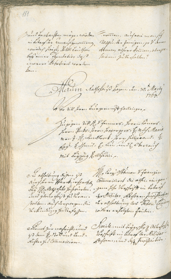 Civic Archives of Bozen-Bolzano - BOhisto Ratsprotokoll 1762/65 