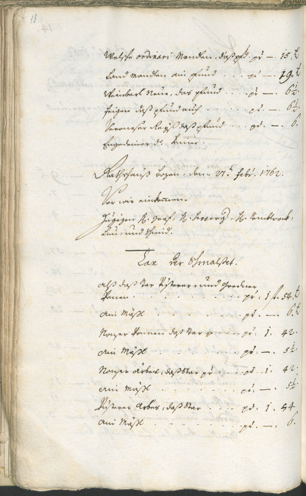 Archivio Storico della Città di Bolzano - BOhisto protocollo consiliare 1762/65 