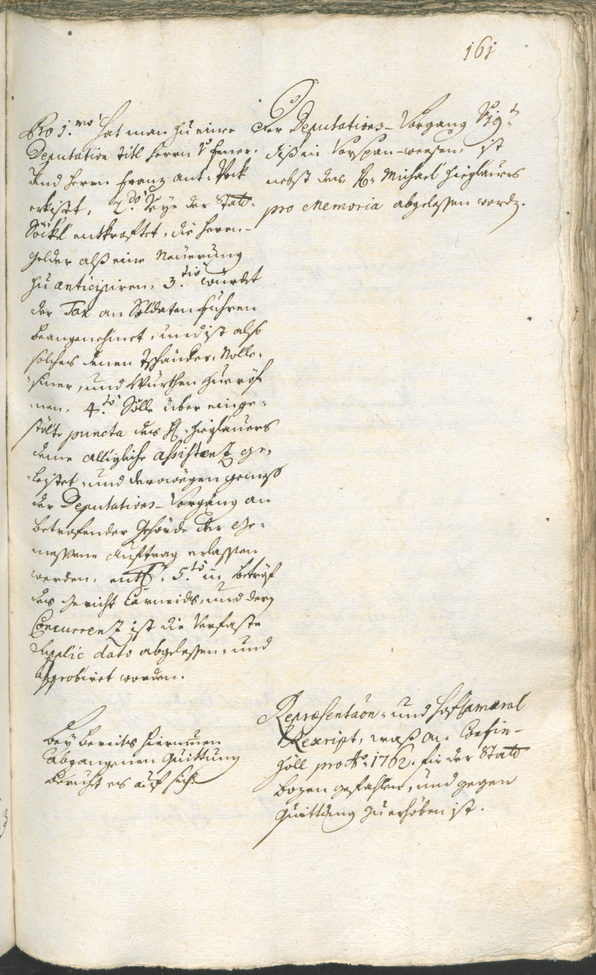 Civic Archives of Bozen-Bolzano - BOhisto Ratsprotokoll 1762/65 