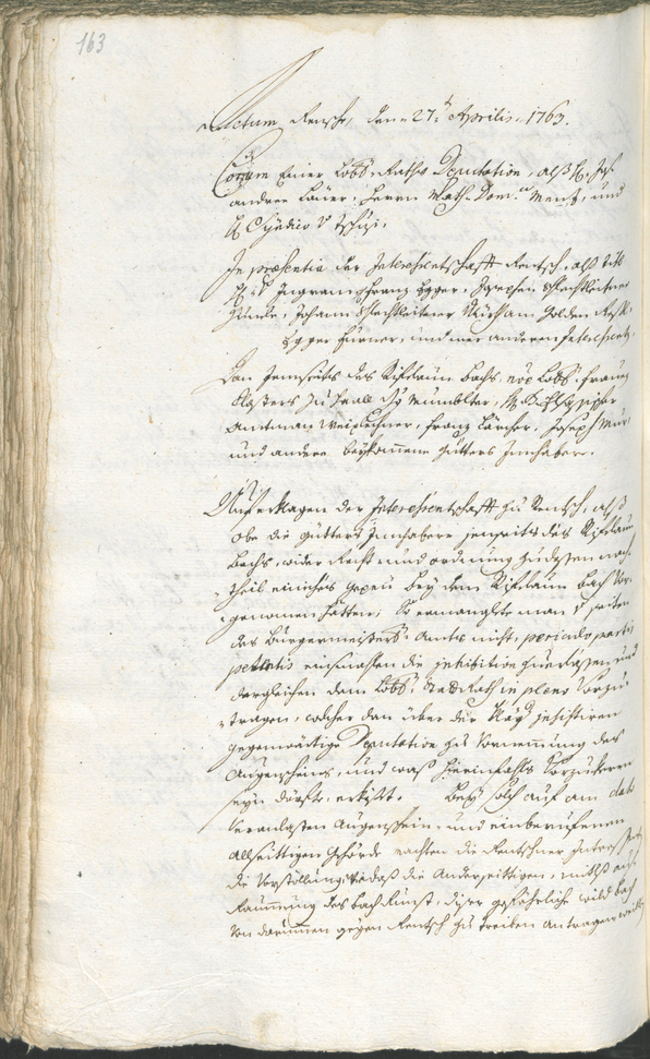 Archivio Storico della Città di Bolzano - BOhisto protocollo consiliare 1762/65 