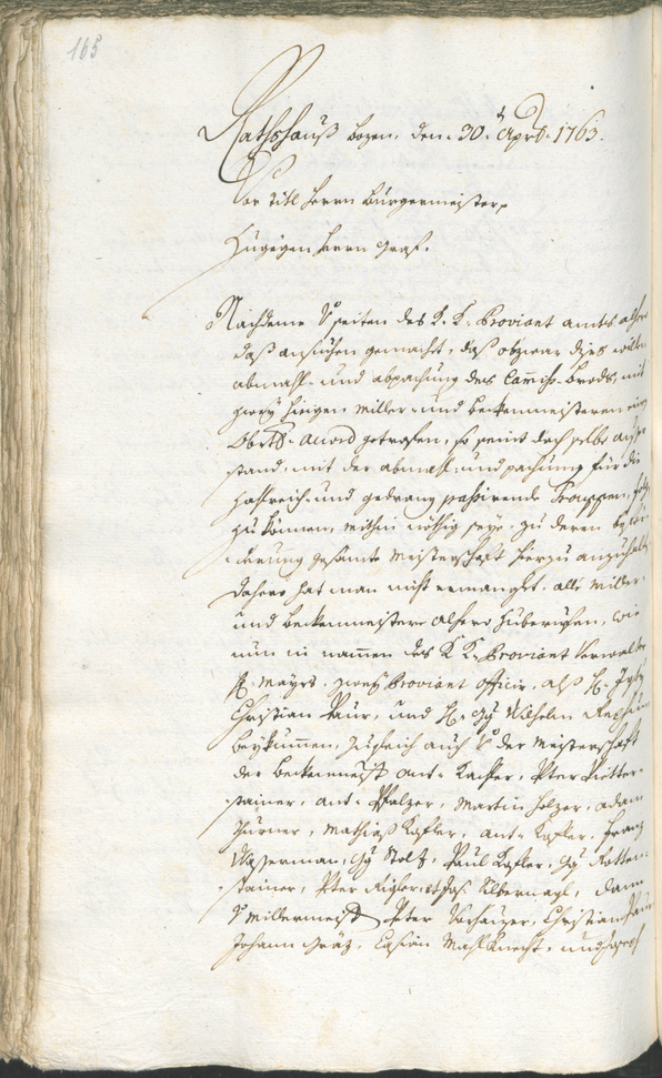 Civic Archives of Bozen-Bolzano - BOhisto Ratsprotokoll 1762/65 