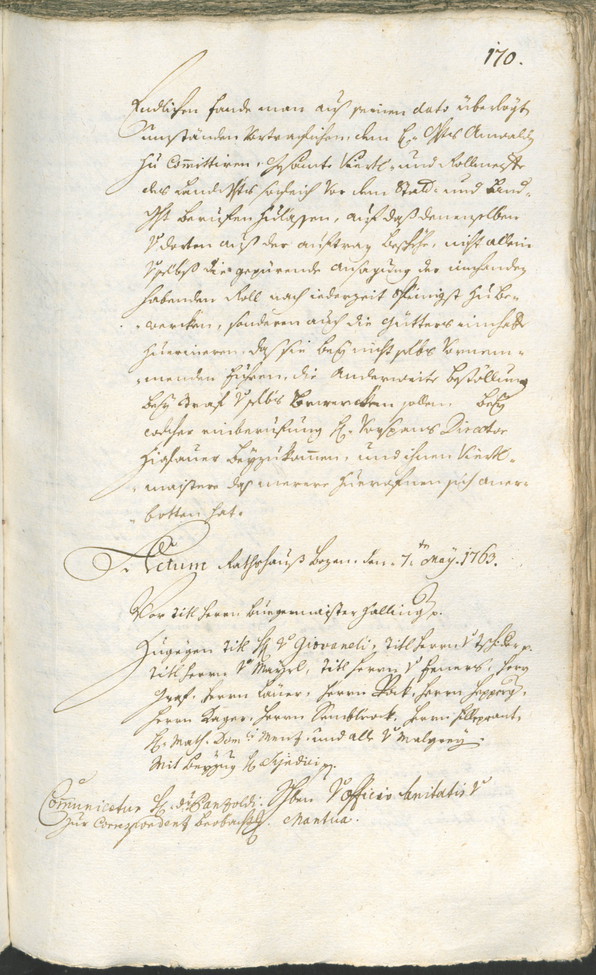 Archivio Storico della Città di Bolzano - BOhisto protocollo consiliare 1762/65 