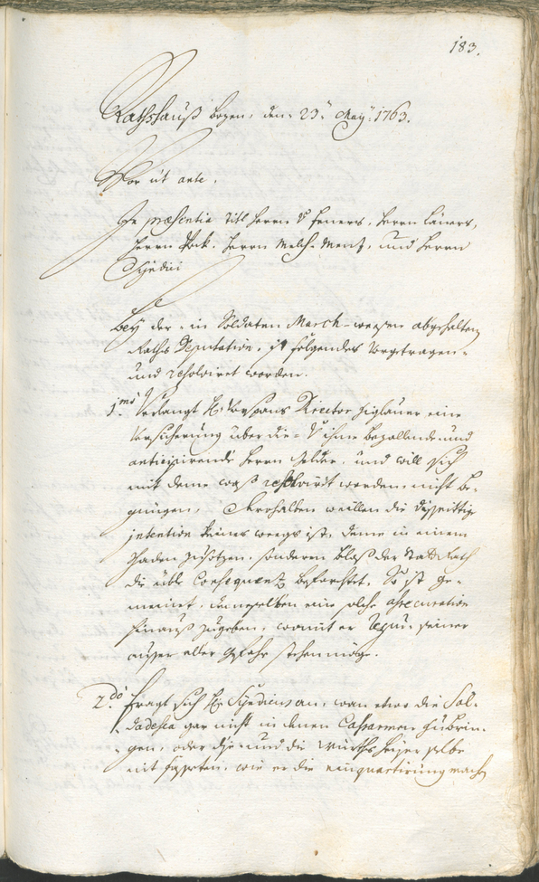 Civic Archives of Bozen-Bolzano - BOhisto Ratsprotokoll 1762/65 