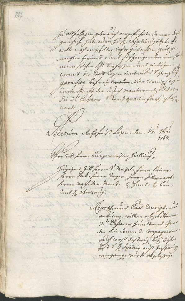 Civic Archives of Bozen-Bolzano - BOhisto Ratsprotokoll 1762/65 