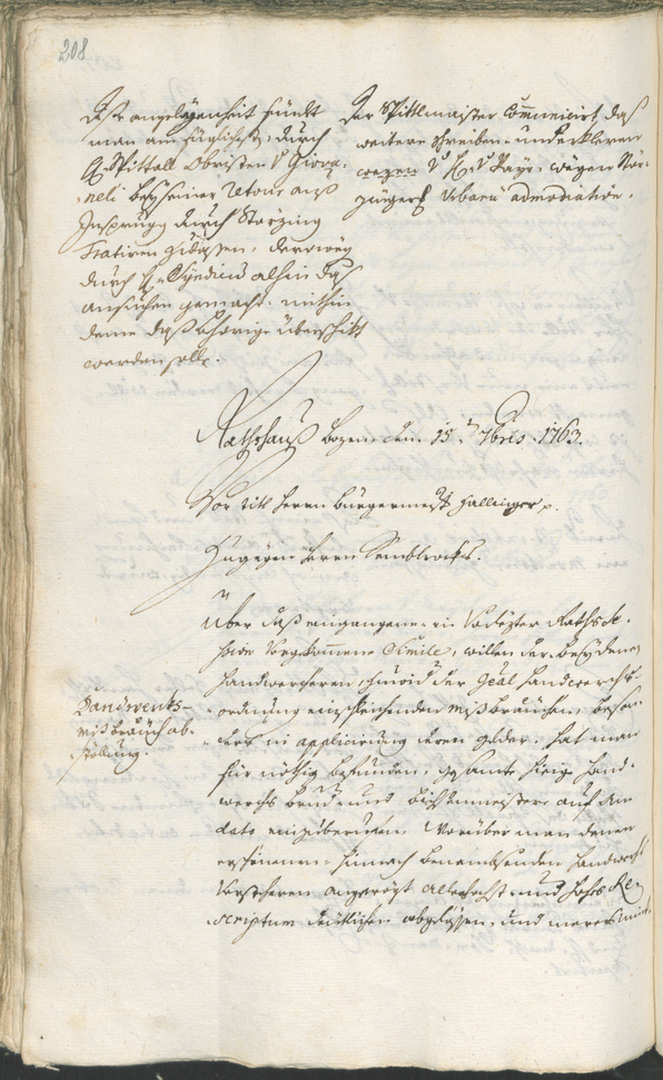 Civic Archives of Bozen-Bolzano - BOhisto Ratsprotokoll 1762/65 