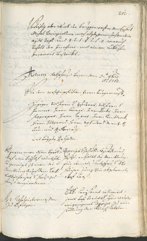 Archivio Storico della Città di Bolzano - BOhisto protocollo consiliare 1762/65 