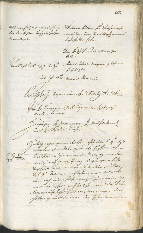 Civic Archives of Bozen-Bolzano - BOhisto Ratsprotokoll 1762/65 