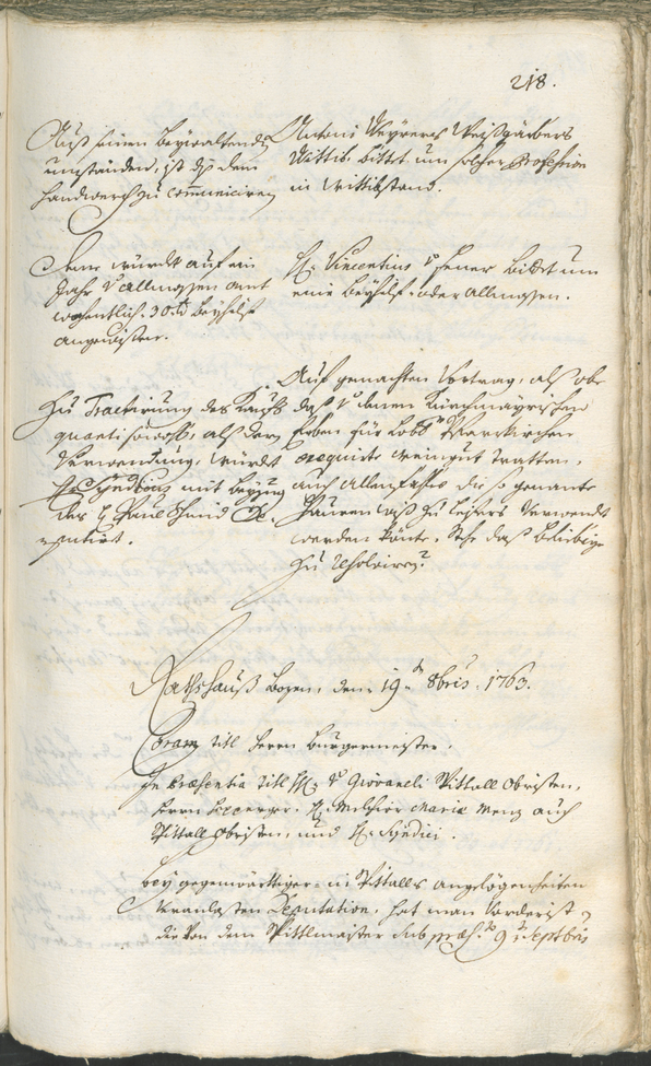 Civic Archives of Bozen-Bolzano - BOhisto Ratsprotokoll 1762/65 