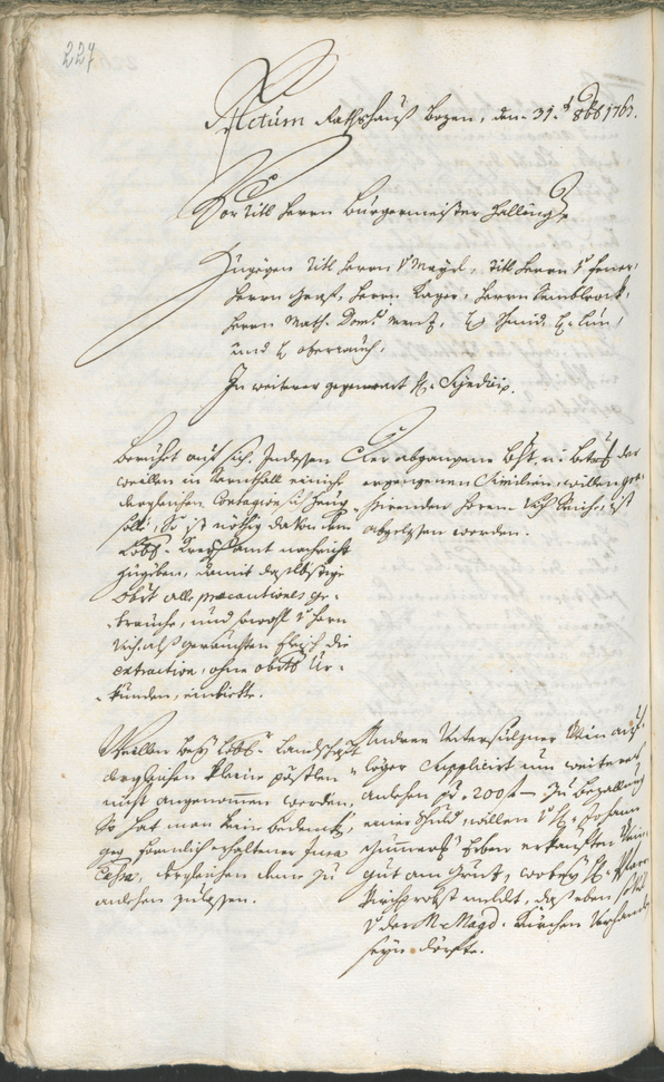 Civic Archives of Bozen-Bolzano - BOhisto Ratsprotokoll 1762/65 