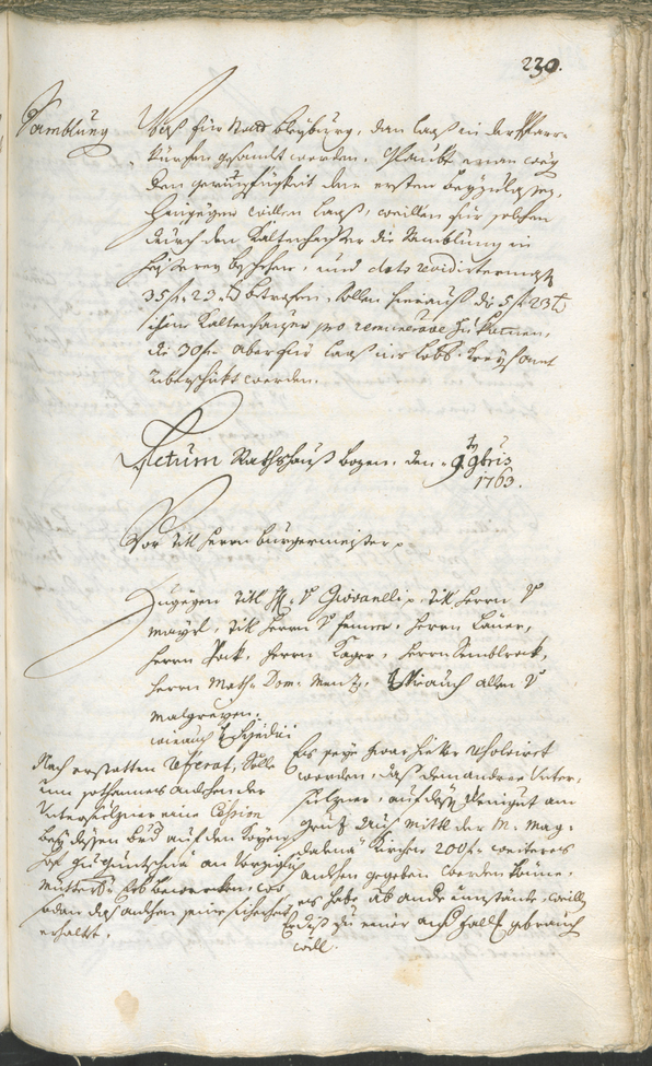 Civic Archives of Bozen-Bolzano - BOhisto Ratsprotokoll 1762/65 